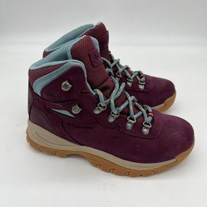 Columbia Womens Newton Ridge Plus Waterproof Amped Hiking Boots Plum Size 5.5
